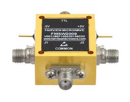 FAIRVIEW MICROWAVE FMSW2009 HIGH POWER SMA PIN DIODE SWITCH SPDT FROM 70 MHZ TO 26.5 GHZ RATED AT 27 DBM