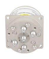 FAIRVIEW MICROWAVE FMSW6302 SP4T NO DC TO 22 GHZ TERMINATED ELECTRO-MECHANICAL RELAY SWITCH, INDICATORS, 20W, 28V, SMA