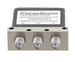 FAIRVIEW MICROWAVE FMSW6353 SPDT LATCHING DC TO 18 GHZ ELECTRO-MECHANICAL RELAY SWITCH, INDICATORS, UP TO 90W, 12V, SMA ROHS COMPLIANT: YES
