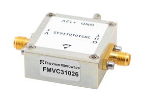 FAIRVIEW MICROWAVE FMVC31025 VOLTAGE CONTROLLED OSCILLATOR, 2300 MHZ TO 2450 MHZ, POUT 3 DBM, PHASE NOISE OF -101 DBC-HZ, 0.5V TO 4.5V TUNING RANGE, SMA