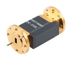 FAIRVIEW MICROWAVE FMWAT1008-6 WR-22 WAVEGUIDE ATTENUATOR FIXED 6 DB OPERATING FROM 33 GHZ TO 50 GHZ, UG-383-U ROUND COVER FLANGE, 4W MAX POWER