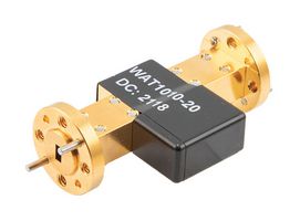 FAIRVIEW MICROWAVE FMWAT1010-20 WR-15 WAVEGUIDE ATTENUATOR FIXED 20 DB OPERATING FROM 50 GHZ TO 75 GHZ, UG-385-U ROUND COVER FLANGE, 2W MAX POWER