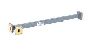 FAIRVIEW MICROWAVE FMWCP1005 10 DB WR-34 WAVEGUIDE BROADWALL COUPLER WITH UG-1530-U SQUARE COVER FLANGE AND E-PLANE COUPLED PORT FROM 22 GHZ TO 33 GHZ IN COP
