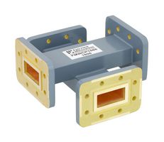 FAIRVIEW MICROWAVE FMWCP1068 30 DB WR-112 WAVEGUIDE CROSSGUIDE COUPLER WITH CPR-112G FLANGE FROM 7.05 GHZ TO 10 GHZ IN COPPER ALLOY ROHS COMPLIANT: YES
