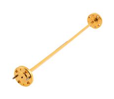 FAIRVIEW MICROWAVE FMW08S000-6 WR-8 WAVEGUIDE SECTION 6 INCH STRAIGHT LENGTH WITH UG-387-U-MOD ROUND COVER FLANGE FROM 90 GHZ TO 140 GHZ ROHS COMPLIANT: YES