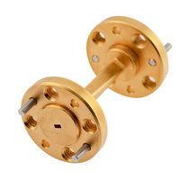 FAIRVIEW MICROWAVE FMW6TW0000 WR-6 45 DEGREE WAVEGUIDE RIGHT-HAND TWIST USING A UG-387-U-MOD FLANGE AND A 110 GHZ TO 170 GHZ FREQUENCY RANGE ROHS COMPLIANT: Y