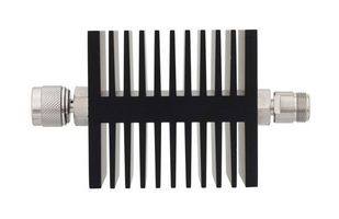 FAIRVIEW MICROWAVE SA18NMNF50W-50 50 DB FIXED ATTENUATOR N MALE PLUG TO N FEMALE JACK DIRECTIONAL UP TO 6 GHZ RATED TO 50 WATTS,HEATSINK BODY,1.3 VSWR