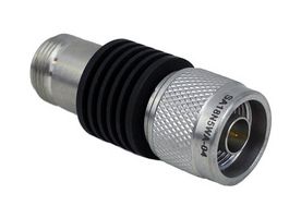 FAIRVIEW MICROWAVE SA18N5WA-04 4 DB FIXED ATTENUATOR N MALE PLUG TO N FEMALE JACK UP TO 18 GHZ RATED TO 5 WATTS,HEATSINK BODY,1.35 VSWR ROHS COMPLIANT: YES