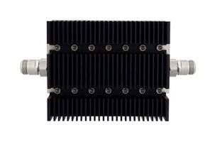 FAIRVIEW MICROWAVE SA6NFNF100W-60 60 DB FIXED ATTENUATOR N FEMALE JACK TO N FEMALE JACK DIRECTIONAL UP TO 6 GHZ RATED TO 100 WATTS,HEATSINK BODY,1.45 VSWR