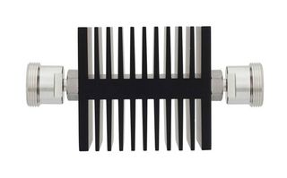 FAIRVIEW MICROWAVE SA75DFDF50W-06 6 DB FIXED ATTENUATOR 7-16 FEMALE JACK TO 7-16 FEMALE JACK DIRECTIONAL UP TO 7.5 GHZ RATED TO 50 WATTS, HEATSINK BODY, 1.45 VSWR