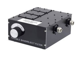 FAIRVIEW MICROWAVE SBRF-0250-0500-01-N TUNABLE BAND REJECT FILTER WITH N FEMALE CONNECTORS FROM 250 MHZ TO 500 MHZ WITH A 1 BANDWIDTH