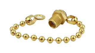 FAIRVIEW MICROWAVE SC2140C SMA FEMALE SHORT CIRCUIT CONNECTOR CAP WITH 3.5 INCH CHAIN ROHS COMPLIANT: YES