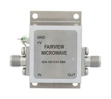 FAIRVIEW MICROWAVE SDA-100-12-01-SMA 110 MHZ TO 10 GHZ, MEDIUM POWER BROADBAND AMPLIFIER WITH 1 WATT, 12.5 DB GAIN AND SMA
