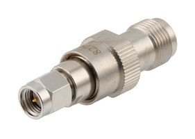 FAIRVIEW MICROWAVE SD8279 50 OHM SMA PLUG TO TNC JACK DC BLOCK INNER FROM 10MHZ TO 3GHZ RATED 100 VOLT IN BRASS