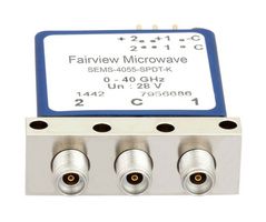 FAIRVIEW MICROWAVE SEMS-4055-SPDT-K SPDT LATCHING DC TO 40 GHZ ELECTRO-MECHANICAL RELAY SWITCH, INDICATORS, SELF CUT OFF, UP TO 80W, 28V, 2.92MM