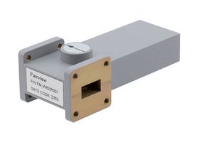 FAIRVIEW MICROWAVE FM-W62IR001 WR-62 WAVEGUIDE ISOLATOR WITH 20 DB MIN ISOLATION FROM 11.9 GHZ TO 18 GHZ USING COVER FLANGE IN ALUMINUM