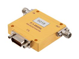 FAIRVIEW MICROWAVE FMAT5018 1 GHZ TO 20 GHZ DIGITAL CONTROL ATTENUATOR, 127.5 DB, 8 BITS, 0.5 DB STEP SIZE, FIELD REPLACEABLE SMA