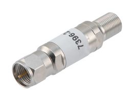 FAIRVIEW MICROWAVE FMAT7396-2 2 DB FIXED ATTENUATOR, 75 OHM F MALE TO 75 OHM F FEMALE BRASS TRI-METAL BODY RATED TO 2 WATTS UP TO 3 GHZ ROHS COMPLIANT: YES