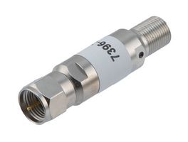 FAIRVIEW MICROWAVE FMAT7396-7 7 DB FIXED ATTENUATOR, 75 OHM F MALE TO 75 OHM F FEMALE BRASS TRI-METAL BODY RATED TO 2 WATTS UP TO 3 GHZ ROHS COMPLIANT: YES