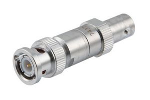 FAIRVIEW MICROWAVE FMAT7437-10 10 DB FIXED ATTENUATOR BNC MALE PLUG TO BNC FEMALE JACK UP TO 4 GHZ RATED TO 2 WATTS, BRASS TRI-METAL BODY, 1.25 VSWR ROHS COMPL