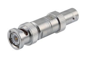 FAIRVIEW MICROWAVE FMAT7437-4 4 DB FIXED ATTENUATOR BNC MALE PLUG TO BNC FEMALE JACK UP TO 4 GHZ RATED TO 2 WATTS, BRASS TRI-METAL BODY, 1.25 VSWR ROHS COMPLI