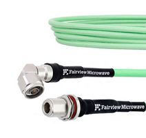 FAIRVIEW MICROWAVE FMCA1279-100CM LOW LOSS TEST RA N MALE TO N FEMALE BULKHEAD CABLE LL335I COAX IN 100 CM