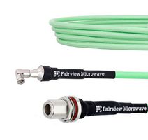 FAIRVIEW MICROWAVE FMCA1293-48 LOW LOSS TEST RA SMA MALE TO N FEMALE BULKHEAD CABLE LL335I COAX IN 48 INCH