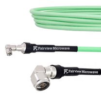 FAIRVIEW MICROWAVE FMCA1297-24 RF / Coaxial Cable Assembly, Low Loss, 24 ", 610 mm, LL335i, SMA Right Angle Plug