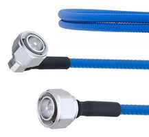 FAIRVIEW MICROWAVE FMCA1322-12 Low PIM RA 4.3-10 Male to 4.3-10 Male Plenum Cable SPP-250-LLPL Coax in 12 Inch