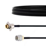 FAIRVIEW MICROWAVE FMCA1568-36 SLIDE-ON BMA JACK 2 HOLE FLANGE TO SMA MALE CABLE FM-SR086TBJ COAX IN 36 INCH