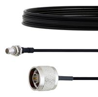 FAIRVIEW MICROWAVE FMCA1573-24 Slide-On BMA Plug Bulkhead to N Male Cable FM-SR086TBJ Coax in 24 Inch