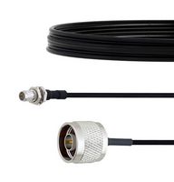 FAIRVIEW MICROWAVE FMCA1573-6 SLIDE-ON BMA PLUG BULKHEAD TO N MALE CABLE FM-SR086TBJ COAX IN 6 INCH