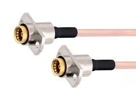 FAIRVIEW MICROWAVE FMCA1586-24 Slide-On BMA Jack 2 Hole Flange to Slide-On BMA Jack 2 Hole Flange Cable RG405 Type .086 Coax in 24 Inch