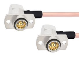 FAIRVIEW MICROWAVE FMCA1589-12 Slide-On RA BMA Jack 2 Hole Flange to RA Slide-On BMA Jack 2 Hole Flange Cable RG405 Type .086 Coax in 12 Inch
