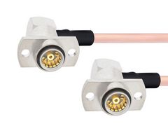 FAIRVIEW MICROWAVE FMCA1589-6 SLIDE-ON RA BMA JACK 2 HOLE FLANGE TO RA SLIDE-ON BMA JACK 2 HOLE FLANGE CABLE RG405 TYPE .086 COAX IN 6 INCH