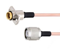 FAIRVIEW MICROWAVE FMCA1604-36 SLIDE-ON BMA JACK 2 HOLE FLANGE TO TNC MALE CABLE RG405 TYPE .086 COAX IN 36 INCH