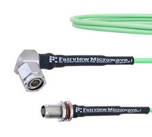 FAIRVIEW MICROWAVE FMCA1694-48 LOW LOSS RA TNC MALE TO TNC FEMALE BULKHEAD CABLE LL160 COAX IN 48 INCH