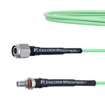FAIRVIEW MICROWAVE FMCA1704-100CM LOW LOSS SMA FEMALE BULKHEAD TO TNC MALE CABLE LL160 COAX IN 100 CM
