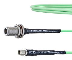 FAIRVIEW MICROWAVE FMCA1714-24 RF / Coaxial Cable Assembly, Low Loss, 24 ", 610 mm, LL160, N Type Bulkhead Jack, SMA Plug, 50 ohm