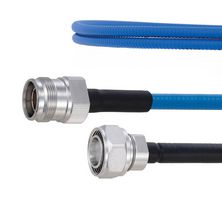 FAIRVIEW MICROWAVE FMCA1844-50CM PLENUM LOW PIM 4.3-10 MALE TO 4.3-10 FEMALE CABLE SPP-250-LLPL COAX IN 50 CM USING TIMES MICROWAVE PARTS