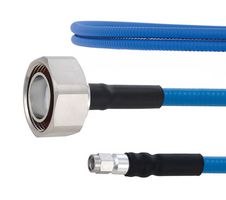 FAIRVIEW MICROWAVE FMCA1864-100CM PLENUM LOW PIM 7-16 DIN MALE TO SMA MALE CABLE SPP-250-LLPL COAX IN 100 CM USING TIMES MICROWAVE PARTS