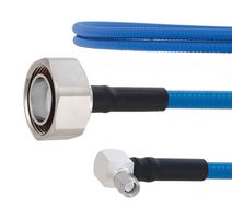 FAIRVIEW MICROWAVE FMCA1865-100CM PLENUM LOW PIM 7-16 DIN MALE TO RA SMA MALE CABLE SPP-250-LLPL COAX IN 100 CM USING TIMES MICROWAVE PARTS
