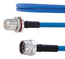 FAIRVIEW MICROWAVE FMCA1871-24 RF / Coaxial Cable Assembly, 24 ", 610 mm, SPP-250-LLPL, N Type Plug, N Type Bulkhead Jack