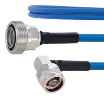 FAIRVIEW MICROWAVE FMCA1914-24 RF / Coaxial Cable Assembly, 24 ", 610 mm, SPP-250-LLPL, 7/16 DIN Jack, N Type Right Angle Plug