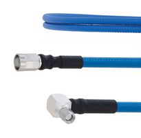 FAIRVIEW MICROWAVE FMCA1929-48 PLENUM LOW PIM RA SMA MALE TO NEX10 MALE CABLE SPP-250-LLPL COAX IN 48 INCH USING TIMES MICROWAVE PARTS