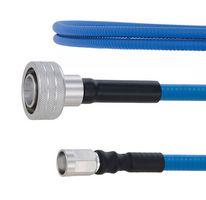 FAIRVIEW MICROWAVE FMCA1931-60 PLENUM LOW PIM SNAP-ON 4.3-10 MALE TO NEX10 MALE CABLE SPP-250-LLPL COAX IN 60 INCH USING TIMES MICROWAVE PARTS