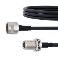 FAIRVIEW MICROWAVE FMCA1937-50CM LOW LOSS N MALE TO N FEMALE BULKHEAD CABLE LMR-240 COAX IN 50 CM WITH TIMES MICROWAVE COMPONENTS