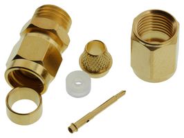 JOHNSON - CINCH CONNECTIVITY 142-0207-011 RF / Coaxial Connector, SMA Coaxial, Straight Plug, Solder, 50 ohm, RG58, RG141, RG303, Brass