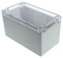 HAMMOND 1554K2GYCL Carcasa de Plástico, Cierre Hermético, Tapa Transparente, Multipurpose, Policarbonato, 160 mm