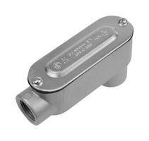 ABB - THOMAS & BETTS DALB-4-CG Conduit Fitting, w/ Cover and Gasket, LB, 32.3 cu.in, Diecast Aluminum Alloy, 7.76 "